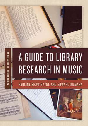 GUIDE TO LIBRARY RESEARCH IN MPB de Edward Komara