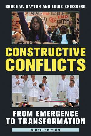 Constructive Conflicts: From Emergence to Transformation de Bruce W. Dayton