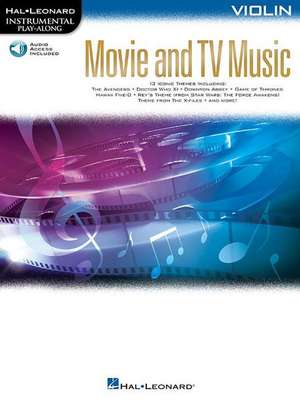 Movie and TV Music for Violin: Instrumental Play-Along Series [With Access Code] de Hal Leonard Corp