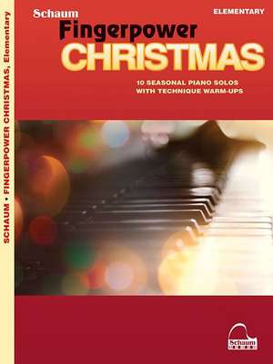 Fingerpower Christmas: 10 Seasonal Piano Solos with Technique Warm-Ups Elementary Level de Hal Leonard Corp