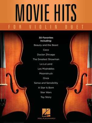 Movie Hits for Violin Duet de Hal Leonard Corp