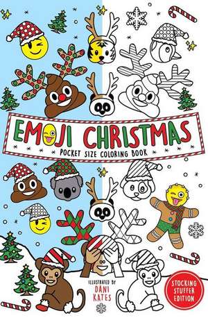 Emoji Christmas Pocket Size Coloring Book de Dani Kates