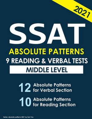 SSAT 9 Reading & Verbal Tests de MR San Yoo