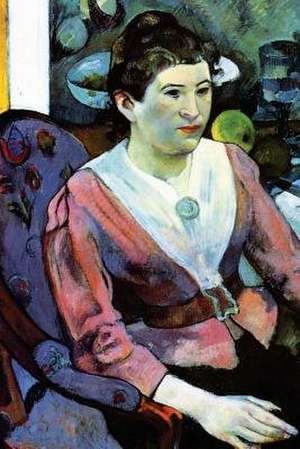 Portrait of Woman Against the Cezanne's Still Life with Apples by Paul Gauguin de Ted E. Bear Press