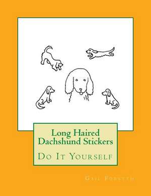 Long Haired Dachshund Stickers de Gail Forsyth