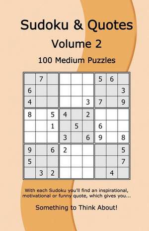 Sudoku & Quotes Volume 2 de Dentu, Rudy