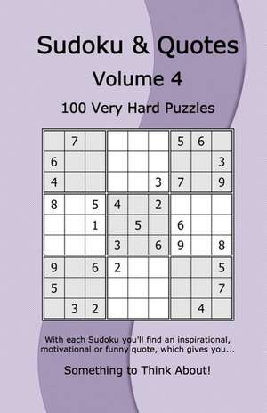 Sudoku & Quotes Volume 4 de Dentu, Rudy