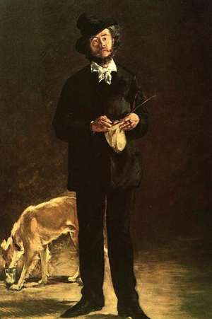 "The Artist Portrait of Gilbert Marcellin Desboutin" by Edouard Manet - 1875 de Ted E. Bear Press