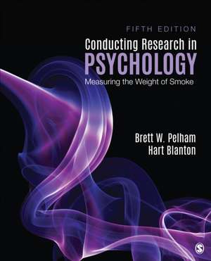 Conducting Research in Psychology: Measuring the Weight of Smoke de Brett W. Pelham