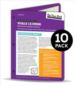 BUNDLE: Almarode: The On-Your-Feet Guide to Visible Learning: Assessment-Capable Teachers: 10 Pack de John T. Almarode