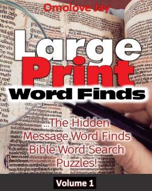 Large Print Word-Finds de Omolove Jay