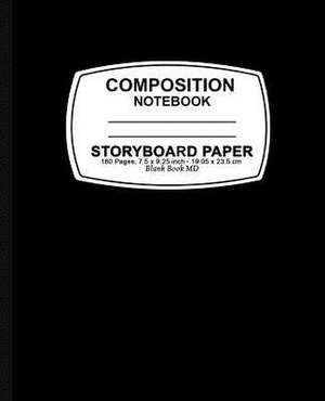 Storyboard Notebook - Black Cover de Storyboard Paper Notebook