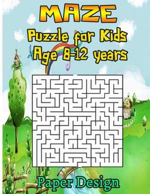 Maze Puzzle for Kids Age 8-12 Years, 50 Fun to Explore Maze de Design, Paper