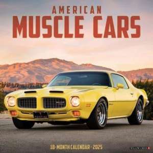 American Muscle Cars 2025 12 X 12 Wall Calendar de Willow Creek Press