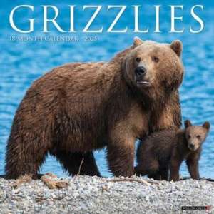 Grizzlies 2025 12 X 12 Wall Calendar de Willow Creek Press