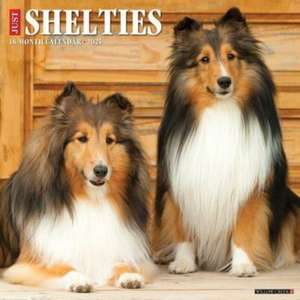 Just Shelties 2025 12 X 12 Wall Calendar de Willow Creek Press