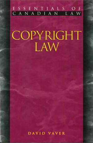 Copyright Law de David Vaver