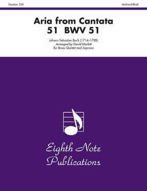 Aria (from Cantata 51, Bwv 51): Score & Parts de Johann Sebastian Bach