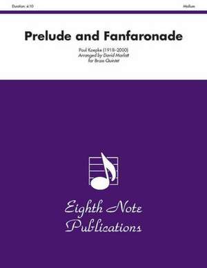 Prelude and Fanfaronade: Trombone Feature, Score & Parts de Paul Koepke