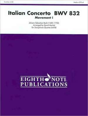 Italian Concerto, Bwv 832 (Movement I): Score & Parts de Johann Sebastian Bach