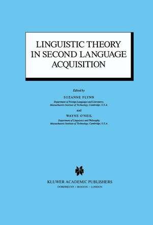 Linguistic Theory in Second Language Acquisition de S. Flynn