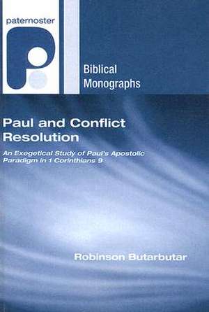 Paul and Conflict Resolution de Robinson Butarbutar