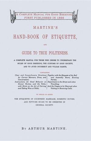 Martine's Handbook of Etiquette de Arthur Martine