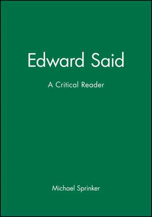 Edward Said de Sprinker