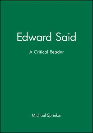 Sprinker: Edward Said