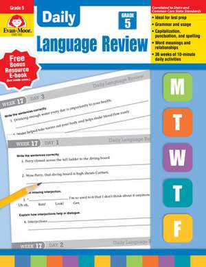 Daily Language Review, Grade 5 de Moore