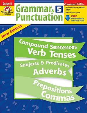 Grammar & Punctuation, Grade 5 de Jo Ellen Moore