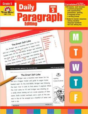 Daily Paragraph Editing, Grade 5 de Lisa Vitarisi Mathews