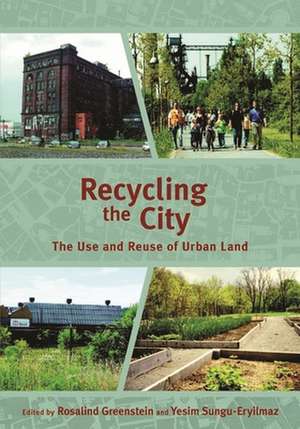 Recycling the City – The Use and Reuse of Urban Land de Rosalind Greenstein