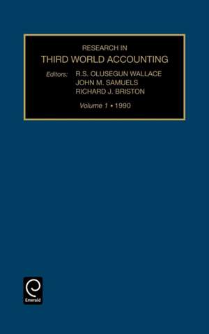 Research in Third World Accounting: A Research Annual de R. S. Olusegun Wallace