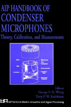 AIP Handbook of Condenser Microphones: Theory, Calibration and Measurements de George S.K. Wong