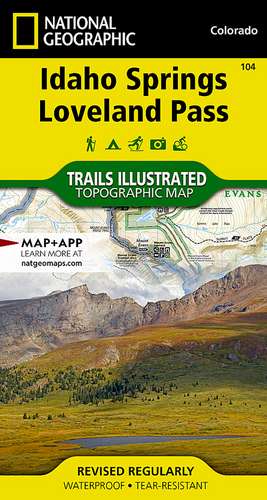 Idaho Springs/Loveland Pass: Trails Illustrated de National Geographic Maps