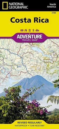 Costa Rica: Travel Maps International Adventure Map de National Geographic Maps