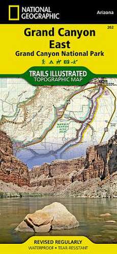 Grand Canyon East: Trails Illustrated National Parks de National Geographic Maps