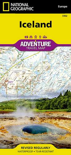 Iceland: Travel Maps International Adventure Map de National Geographic Maps