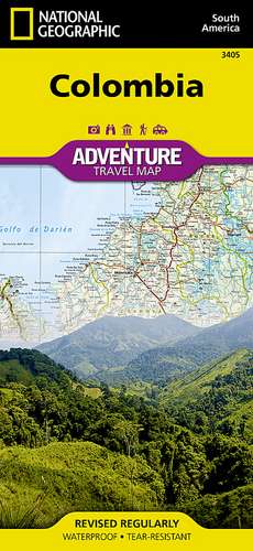 Colombia: Travel Maps International Adventure Map de National Geographic Maps