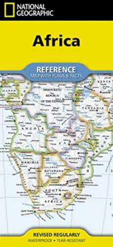 National Geographic Africa Map (Folded with Flags and Facts) de National Geographic Maps