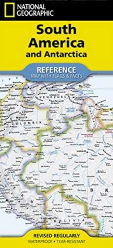 National Geographic South America and Antarctica Map (Folded with Flags and Facts) de National Geographic Maps - Reference