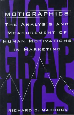 Motigraphics: The Analysis and Measurement of Human Motivations in Marketing de Richard C. Maddock