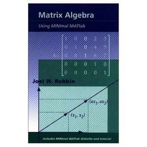 Matrix Algebra Using MINimal MATlab de Joel W. Robbin