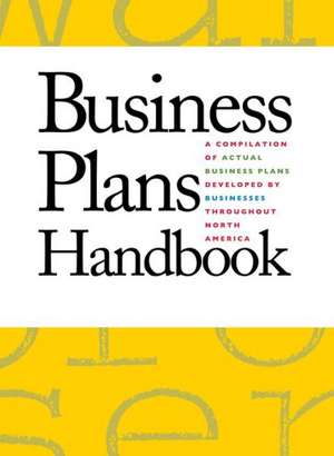 Business Plans Handbook de Kristen B Mallegg
