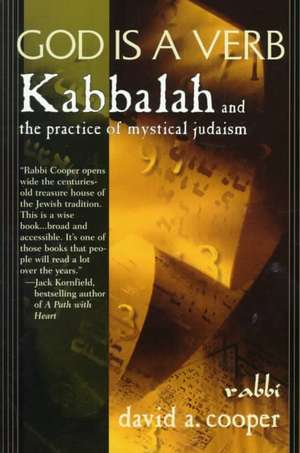 God Is A Verb: Kabbalah and the Practice of Mystical Judaism de David A Cooper