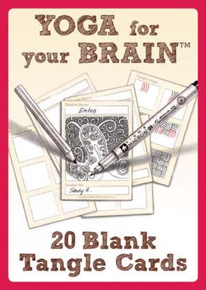 Yoga for Your Brain Blank Tangle Cards de Design Originals