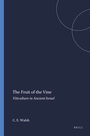 The Fruit of the Vine: Viticulture in Ancient Israel de Carey Ellen Walsh