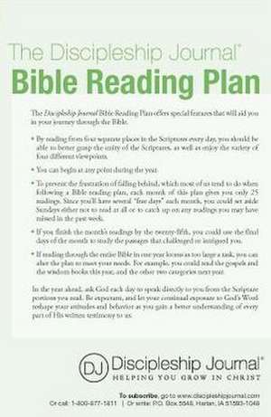 The Discipleship Journal Bible Reading Plan de Discipleship Journal