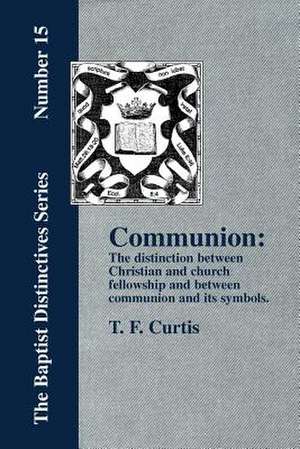 Communion de T. F. Curtis